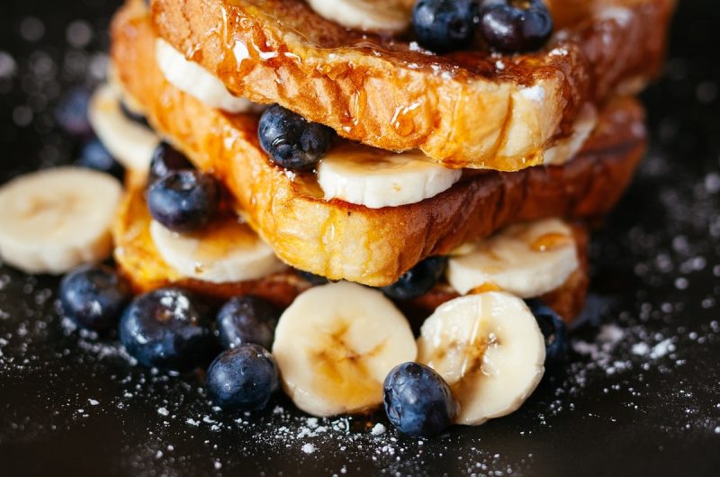 Buttermilk Pancakes with Maple Syrup Apples